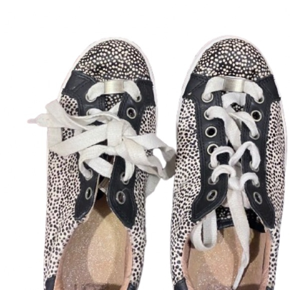 UGG Cream and Black Sneakers with Animal Print